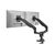 Equip 17"-35" Heavy-Duty Dual Monitor Desk Mount Bracket, Black 650182