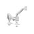 Equip 17"-35" Heavy-Duty Dual Monitor Desk Mount Bracket, White 650183