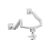 Equip 17"-35" Heavy-Duty Dual Monitor Desk Mount Bracket, White 650183