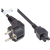 Alcasa P0105-S018, 1.8 m, Power plug type E+F, C5 coupler, H05VV-