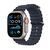 smart watch with Ocean band - fluoroelastomer - navy  | MX4D3FD/A