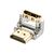 Lindy CROMO Down - HDMI right angle adapter - HDMI male t | 41505