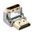 Lindy CROMO Down - HDMI right angle adapter - HDMI male t | 41505