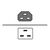 Cisco - Power cable - IEC 60320 C21 to IEC 6032 | PWR-CAB-AC-BLK=