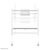 Neomounts Move Go FL50-525WH1 - Cart - for flat panel - lockable