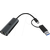 ICY BOX IB-LAN301-C3 / Wired / USB Type-A/USB Type-C / Ethernet /