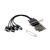 Conceptronic 4-Port DB9 RS232 Serial PCIe Card EMRICK12B