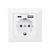 DIGITUS DA70615 Socketoutlet 2P+E Type F, USB, USB DA70615