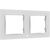 Shelly - Mounting frame - wall - 2 gangs - white | Shelly_WF_2_w