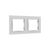 Shelly - Mounting frame - wall - 2 gangs - white | Shelly_WF_2_w