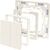Shelly SHELLY_B_WS_4 / Buttons / Ivory / Plastic  | Shelly_B_WS_4