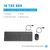 HP 150 - Keyboard and mouse set - USB - German - bl | 240J7AA#ABD