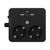 ICY BOX IB-MPS2220B-CH - Power strip - for desk or wall mounting,