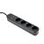 Gembird TSL-PS-S4U-01 - Smart power strip - AC 230 V - 3680 Watt
