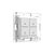 Shelly - Smart switch mechanism - wall - 4 gangs  | Shelly_WS_4_w