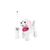 Trixi RC Furry Dog white/pink 27MHz | 460341