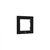 Shelly - Mounting frame - wall - 1 gang - black | Shelly_WF_1_s