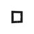 Shelly - Mounting frame - wall - 1 gang - black | Shelly_WF_1_s