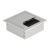 Delock - Cable grommet - silver | 66860