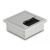 Delock - Cable grommet - silver | 66860