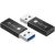 Techly IADAP USB3-AFT / USB A / USB C / Black | IADAP-USB3-AFT