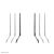 Neomounts DS45-430BL19 - Stand - for TV - steel - black - screen