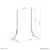 Neomounts DS45-430BL19 - Stand - for TV - steel - black - screen