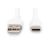 Digitus USB-C silicone connection cable, 2m, wh | AK-300340-020-W