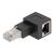 Delock - Network adapter - RJ-45 (M) right-angled to RJ-4 | 87864