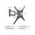 Equip 23"-55" Full Motion TV Wall Mount Bracket, 100 x 1 | 650413