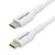 White USB C Charging Cord - USB cable - 24 pin US | USB2CC1MNCWHE