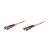 Intellinet Fiber Optic Patch Cable, OM1, ST/ST, 1m, Oran | 515757
