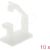 Delock - Cable holder - white (pack of 10) | 60250