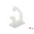 Delock - Cable holder - white (pack of 10) | 60250