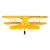Amewi Motorized Airplane AMXflight Beech D17s Yellow 3D 6G RTF