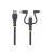 StarTech.com 3.3ft USB Multi Charging Cable, Lightni | RLTCUB1MBK