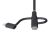 StarTech.com 3.3ft USB Multi Charging Cable, Lightni | RLTCUB1MBK