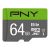 PNY Elite - Flash memory card - 64 GB - UHS-I | P-SDUX64U185GW-GE