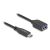 Delock - USB cable - 24 pin USB-C (M) to USB (F) - 25 cm  | 60567