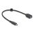 Delock - USB cable - 24 pin USB-C (M) to USB (F) - 25 cm  | 60567