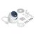 1/1.8" 8MP, 4K 3840 x 2160 (16 9), IP66, IK08,  | UVC-AI-Turret-W