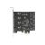 Delock - USB adapter - PCIe 2.0 - USB 3.2 Gen 1 x 4 | 90509