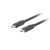 Lanberg CA-CMCM-32CU-0018-BK / 1.8 m / USB C / USB C / USB 3.2 Ge
