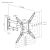 Manhattan Full Motion TV Wall Mount with Articulating Arm  462624