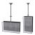Equip Pro / Bracket / for 2 flat panels / steel / black  | 650370