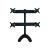 Neomounts FPMA-D700DD4 / Stand / full-motion / for 4 LCD displays