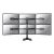 Neomounts FPMA-D700DD6 / Stand / for 6 LCD displays / black / scr