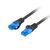 Lanberg PCF6A-10CC-0150-BK / 1.5 m / Cat6a / S/FTP (S-STP) / RJ-4