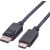 ROLINE DP / HDTV, M/M, 1.5m / 1.5 m / DisplayPort /  | 11.04.5779