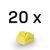 LINDY / LAN port blocker / yellow (pack of 20) | 47901